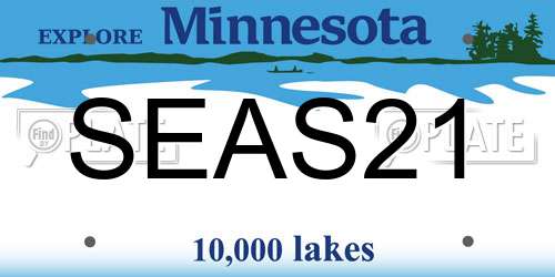SEAS21 Minnesota License Plate