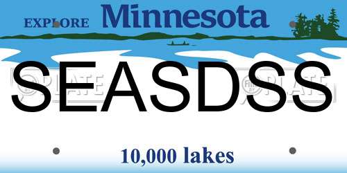 SEASDSS Minnesota License Plate