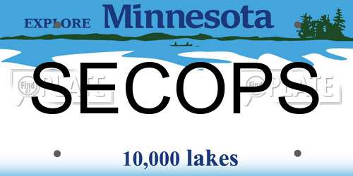 SECOPS Minnesota License Plate