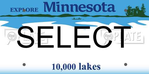 SELECT Minnesota License Plate