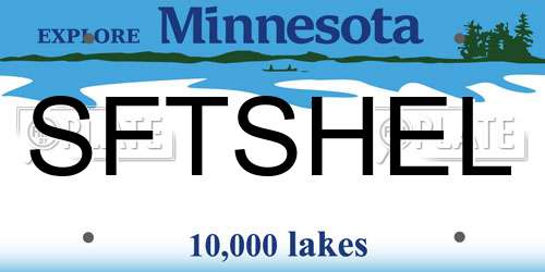 SFTSHEL Minnesota License Plate