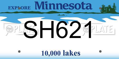 SH621 Minnesota License Plate