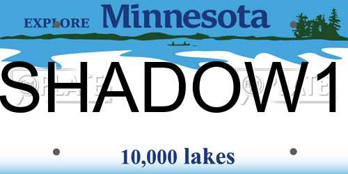 SHADOW1 Minnesota License Plate