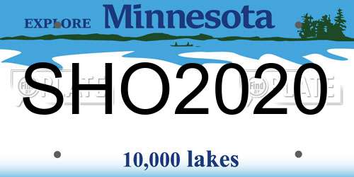SHO2020 Minnesota License Plate