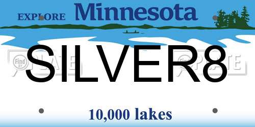 SILVER8 Minnesota License Plate