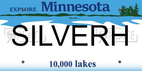 SILVERH Minnesota License Plate