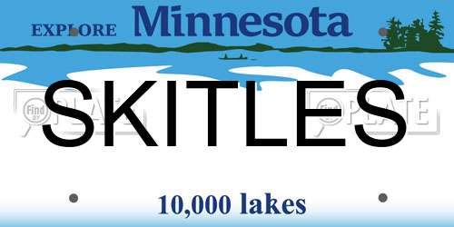 SKITLES Minnesota License Plate