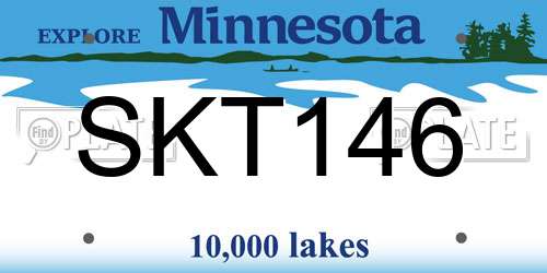 SKT146 Minnesota License Plate