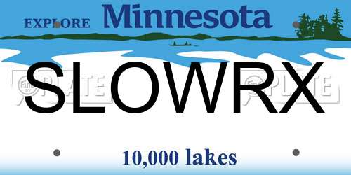 SLOWRX Minnesota License Plate