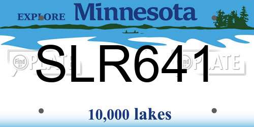 SLR641 Minnesota License Plate