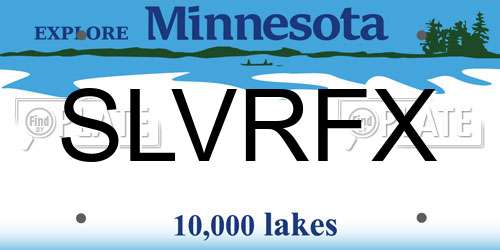 SLVRFX Minnesota License Plate