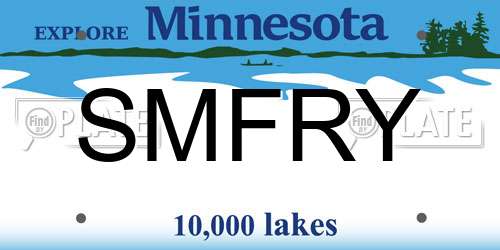 SMFRY Minnesota License Plate