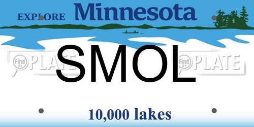 SMOL Minnesota License Plate