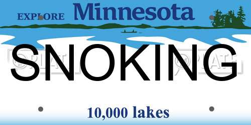 SNOKING Minnesota License Plate