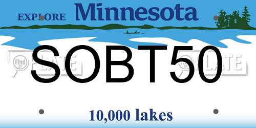 SOBT50 Minnesota License Plate