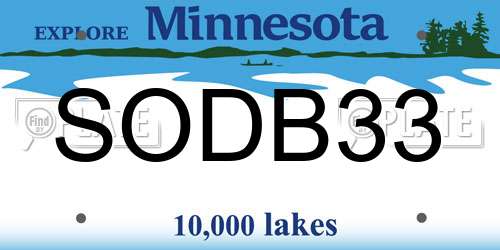 SODB33 Minnesota License Plate
