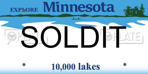 SOLDIT Minnesota License Plate