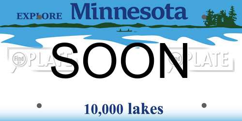 SOON Minnesota License Plate
