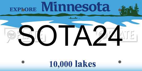SOTA24 Minnesota License Plate