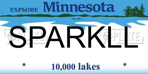 SPARKLL Minnesota License Plate