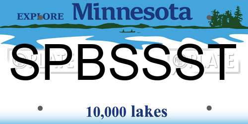SPBSSST Minnesota License Plate