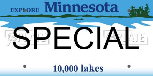 SPECIAL Minnesota License Plate