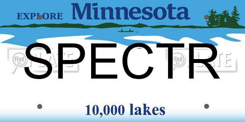 SPECTR Minnesota License Plate