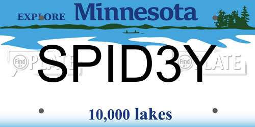 SPID3Y Minnesota License Plate