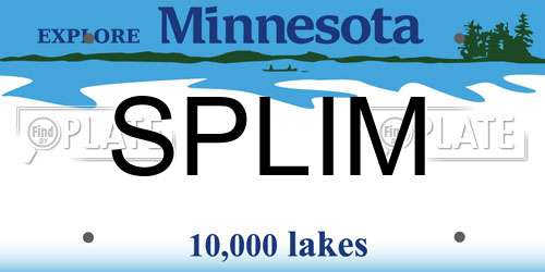 SPLIM Minnesota License Plate