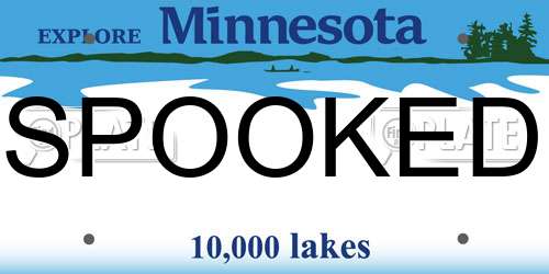 SPOOKED Minnesota License Plate