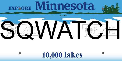 SQWATCH Minnesota License Plate