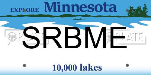 SRBME Minnesota License Plate