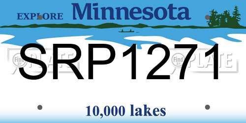 SRP1271 Minnesota License Plate