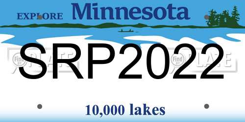 SRP2022 Minnesota License Plate