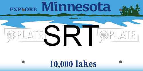 SRT Minnesota License Plate