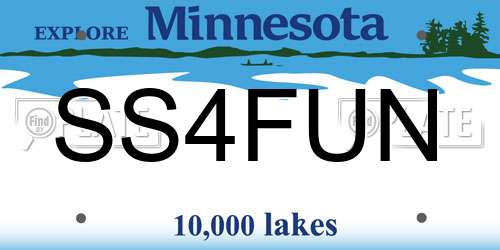 SS4FUN Minnesota License Plate