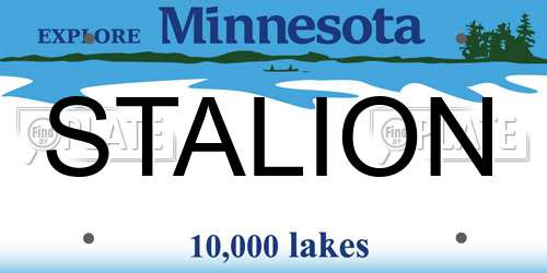 STALION Minnesota License Plate