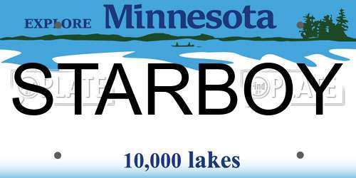 STARBOY Minnesota License Plate