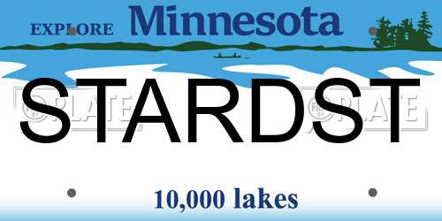 STARDST Minnesota License Plate
