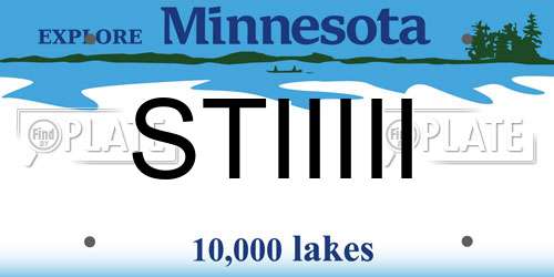 STIIIII Minnesota License Plate