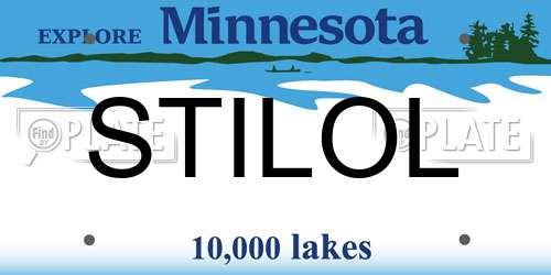 STILOL Minnesota License Plate