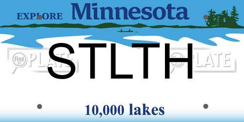 STLTH Minnesota License Plate