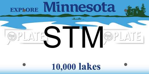 STM Minnesota License Plate