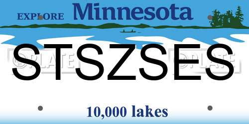 STSZSES Minnesota License Plate