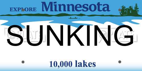 SUNKING Minnesota License Plate