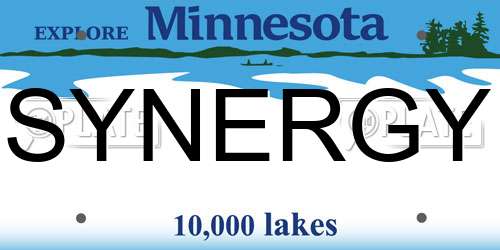 SYNERGY Minnesota License Plate