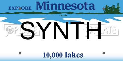 SYNTH Minnesota License Plate