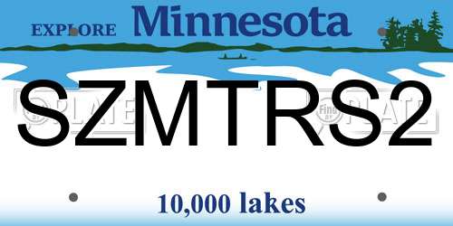SZMTRS2 Minnesota License Plate