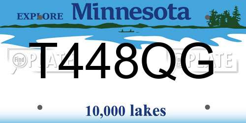 T448QG Minnesota License Plate
