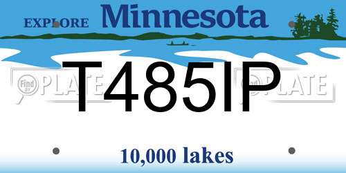 T485IP Minnesota License Plate